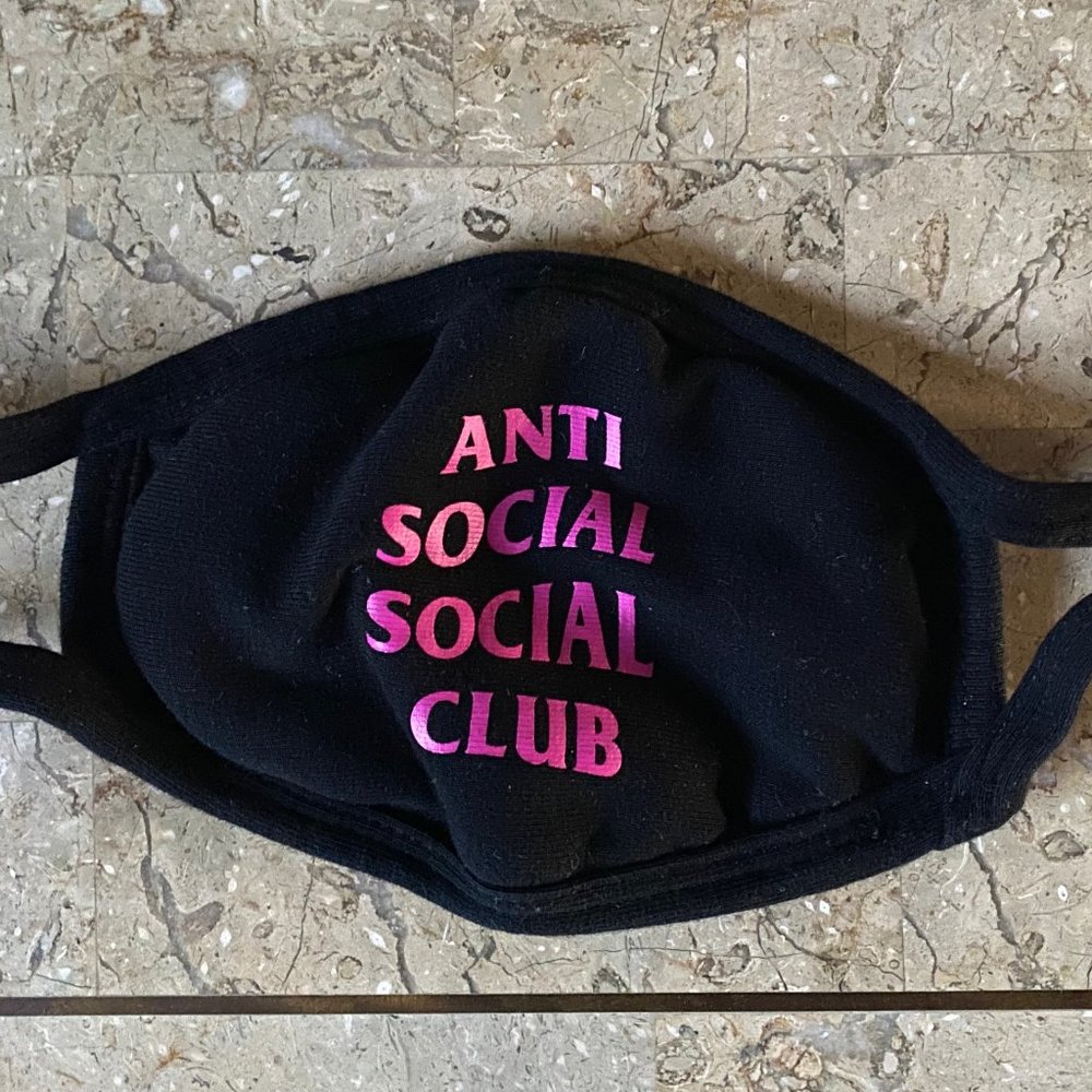Anti Social Social Club Face Mask (Black)